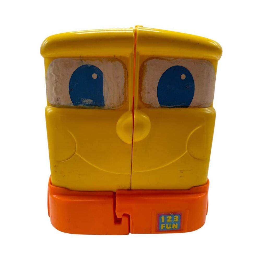 Vintage 1978 Mattel Preschool School Bus Toy 123 Fun